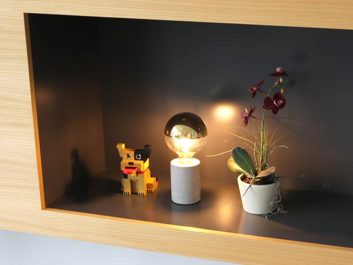 Produktbild DayLite Tischleuchte aus Beton LT-319, 230V, E27, IP20, Zylinderform (E27)