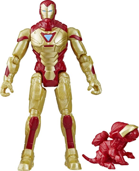 Hasbro Mech Strike Mechasaurs Iron Man, 10 cm grosse Action-Figur mit Waffen-Accessoire