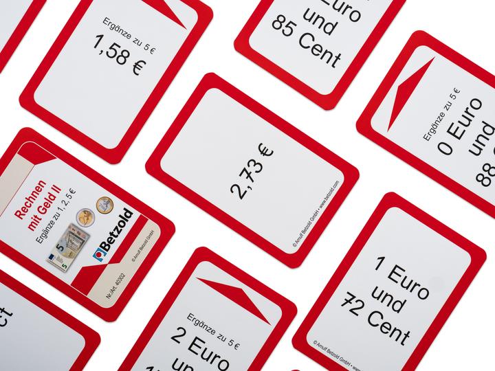 Actual product image Betzold Calculating with money 2 - set of cards for the magic cylinder (German)