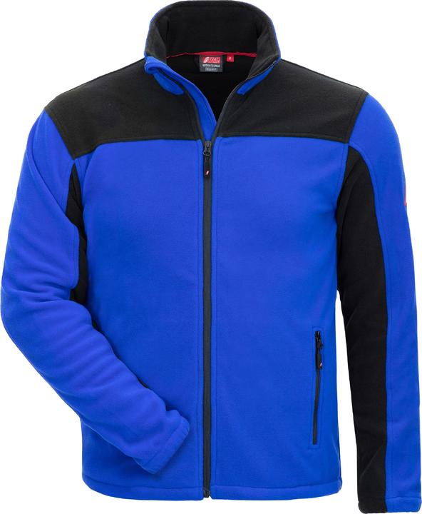 Nitras MOTION TEX PLUS, fleece jacket, royal blue / black, 300 g/sqm, high wearing comfort thanks to the (5XL)