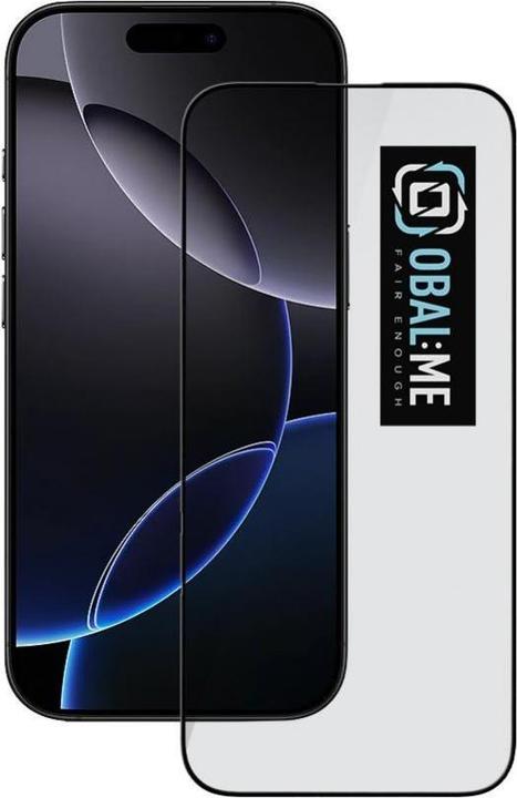 Produktbild - OBAL:ME 5D Glass Screen Protector for Apple iPhone 16 Pro Black (1 Stück, Apple iPhone 16 Pro)