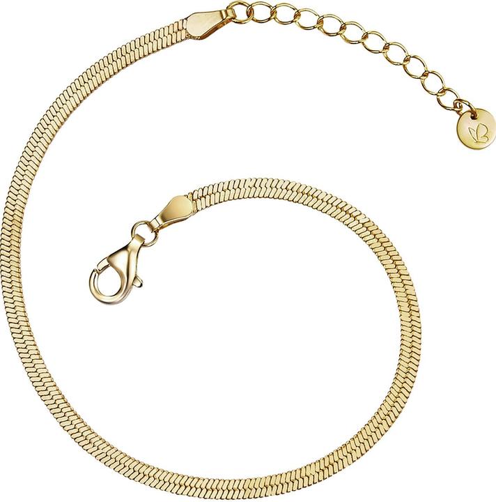 Produktbild Glanzstücke München Damen Sterling Silber gelbgold 17,0 cm Basislänge + 3,0 cm Verlängerung - 16348 (17 cm, Sterling Silber)