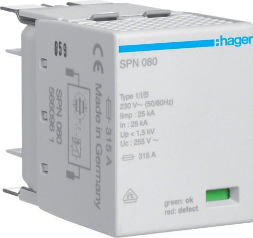 Actual product image Hager SPN080