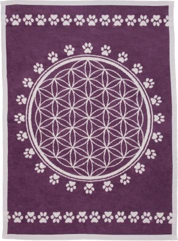 Produktbild Richter Haustier-Decke „Blume des Lebens“, Violett/Hellgrau (Hund)