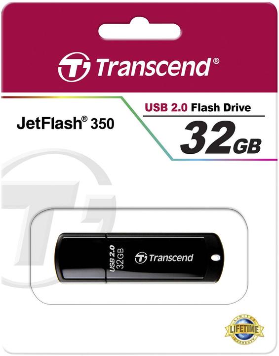 Actual product image Transcend JetFlash 350 (32 GB, USB-A, USB 2.0)