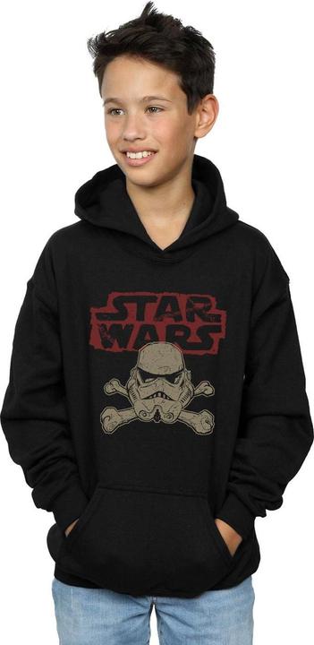 Actual product image Star Wars Boys Stormtrooper Skull Logo Hoodie (128)