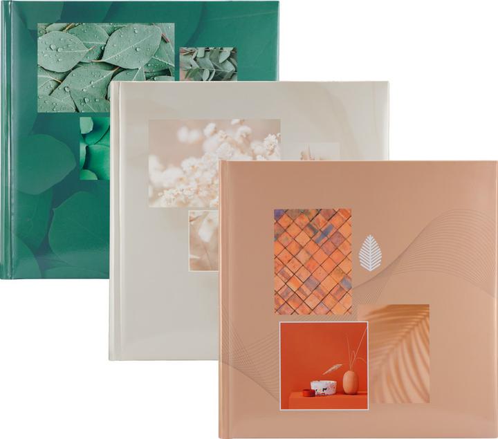 Image du produit Hama Album jumbo "Singo II", 30x30 cm, 100 pages blanches, Leaves (10 x 15 cm)