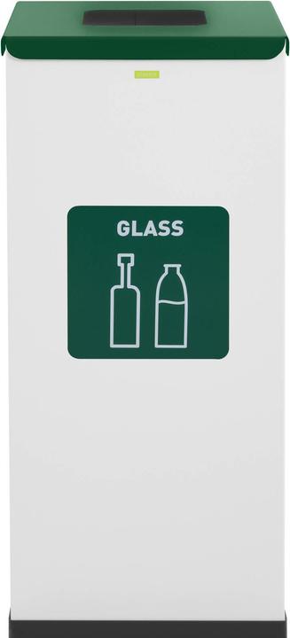Produktbild Ulsonix Mülleimer Abfalleimer Küche Mülltrenner Deckel Bio Label 60 Liter Recycling (60 l)