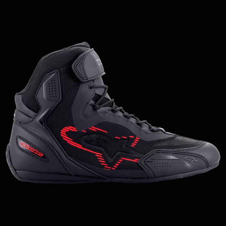 black dark grey light red