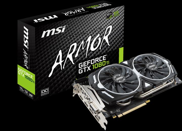 Produktbild MSI GeForce GTX 1080 Ti ARMOR OC (11 GB)