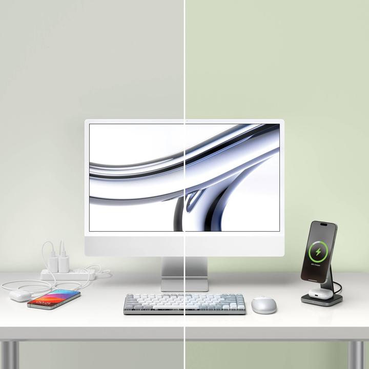 Immagine prodotto Satechi Supporto di ricarica pieghevole 2 in 1 (15 W)