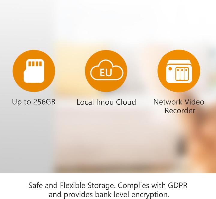 Image du produit Imou IPCam Cue2-D intérieur 2MP WLAN 1080P H.264 IR APP (1920 x 1080 Pixels)