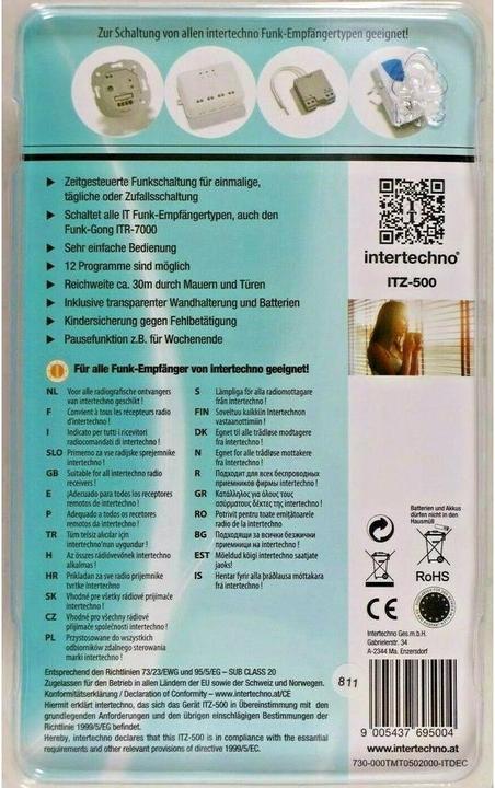 Produktbild intertechno Funk-Timer-Handsender ITZ-500 (Gerätespezifische Fernbedienung)
