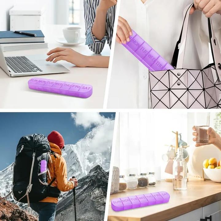 Produktbild Cbx Tablettenbox 7 Tage – Wochen Pillendose mit grosser Kapazität