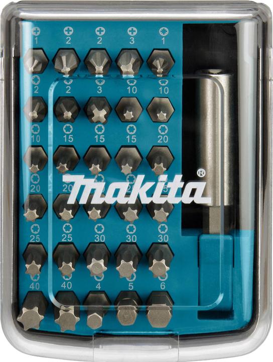 Produktbild Makita Tip set D-34936 (31 pcs.) (PZ2, T30, T20, 2x TX40, T10, 2x PH2, T15, 25mm, 2xPZ3, T25)