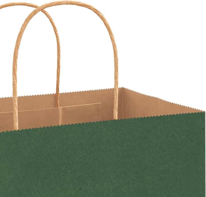 Image du produit VidaXL Sacs en papier kraft 50 pcs. avec anse Vert 32x12x42 cm Sac en papier (Pochette cadeau, 50 x)