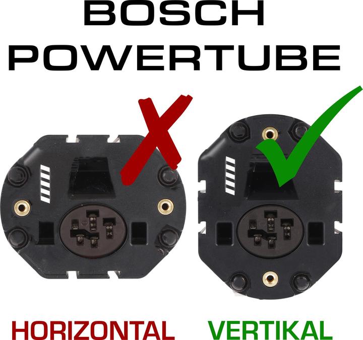 Immagine prodotto E-Bike-Vision Batteria Bosch Active (Plus) / Performance (CX) 36 V 630Wh, Intube verticale (630 Wh, Batteria E-Bike)