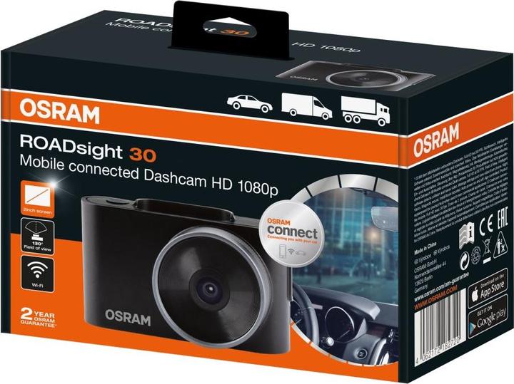 Actual product image Osram Dashcam ROADsight 30 (Accelerometer, Wi-Fi, Full HD)