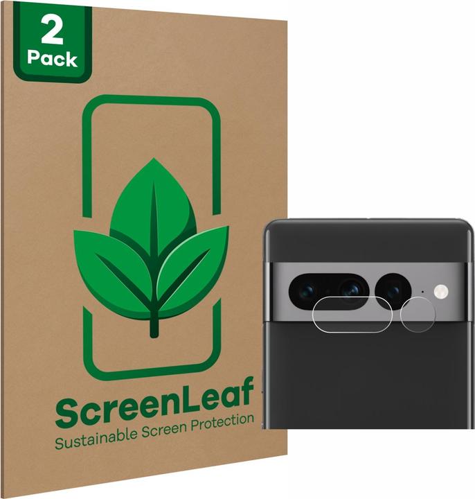 Produktbild ScreenLeaf Schutzfolie nachhaltiger Displayschutz Displayschutzfolie Folie Klar Transparent (2 Stück, Google Pixel 7 Pro)