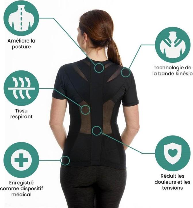 Immagine prodotto Anodyne Camicia Posture 2.0 Donna nero M (M)