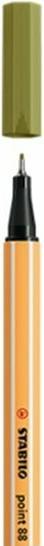 Actual product image STABILO Point 88 fine ink pen (Mud Green, 1 x)