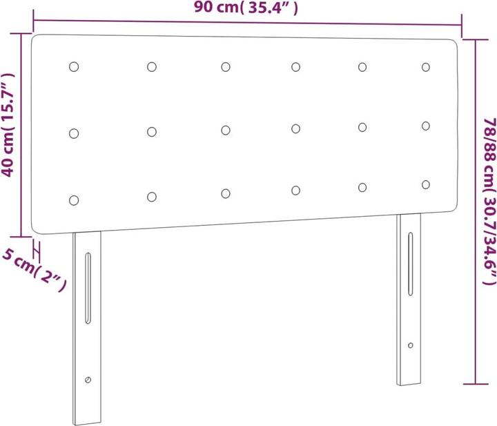 Produktbild VidaXL Jeanette (90 x 5 x 88 cm)