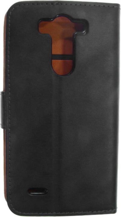 Actual product image OEM Slim Leather Book Case for LG G3 mini - black 4250710558100 (LG G3s)