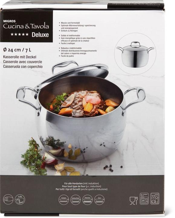 Actual product image Cucina & Tavola DELUXE casserole with lid
