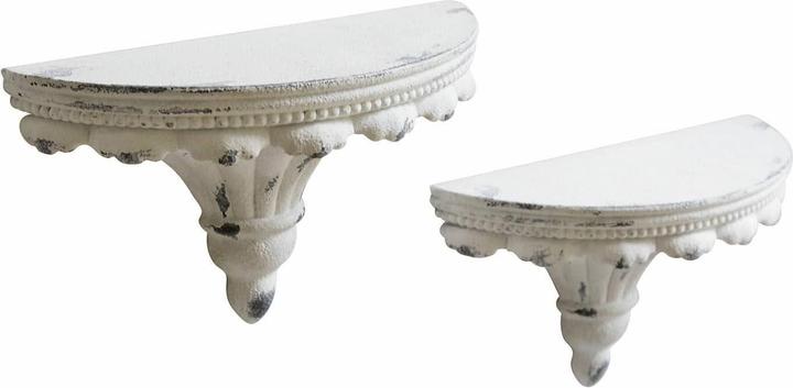 Immagine prodotto Loberon Set di 2 mensole da parete Liara bianco antico