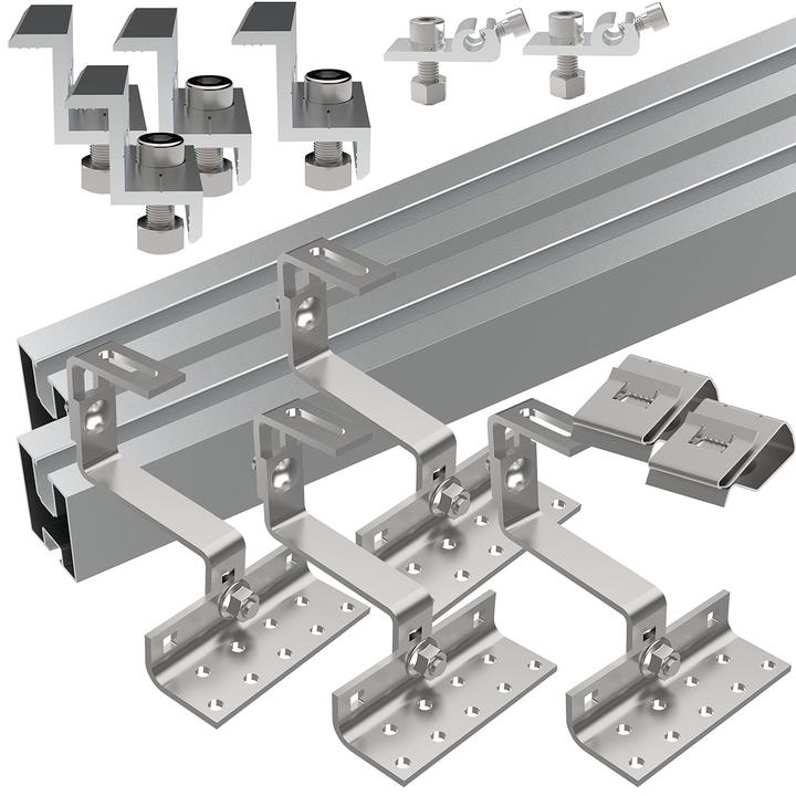 Image du produit Revolt Kit de montage sur toit de 14 pièces pour 1 panneau solaire