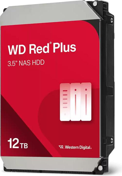 Image du produit WD Red Plus 12TB SATA 6Gb/s 3.5inch HDD (12 To, 3.5", CMR)