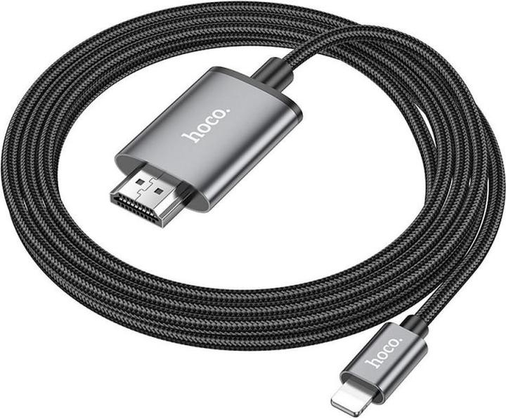 Immagine prodotto Hoco Lightning to HDMI Video Kabel UA27, 2m, Grau