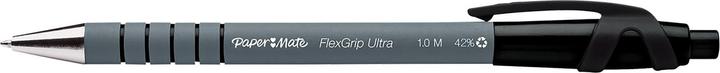 Produktbild Paper Mate Flexgrip Ultra Clip-on-Einziehkugelschreiber Medium 12 Stücke (Schwarz, Grau, 12 x)