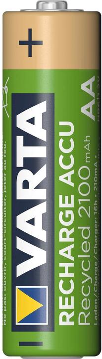 Produktbild Varta Recharge Accu Recycled (4 Stk., AA, 2100 mAh)