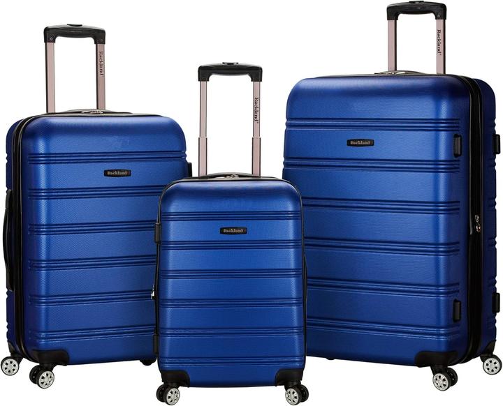 Produktbild Rockland 3-teiliges Melbourne Hartschalen-Koffer-Set (93.60 l, Handgepäck (bis 50l), M (50 - 90l), L (90 - 115l))