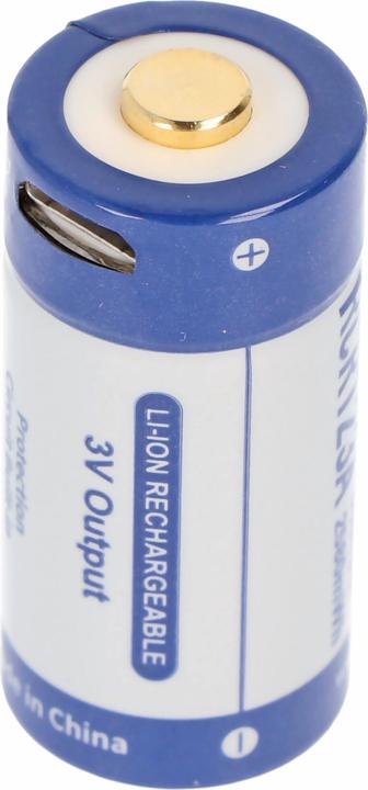 Keeppower RCR123A 3.0 Volt 880mAh 1,5A Lithium Ion Battery 16340, rechargeable only via micro USB (1 pcs., 16340, 880 mAh)