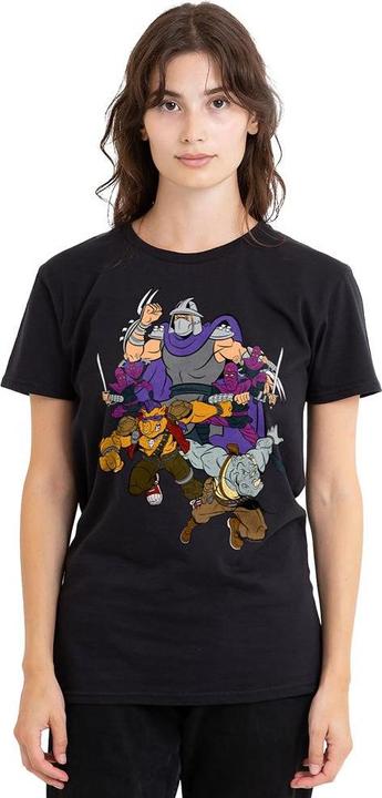 Actual product image Teenage Mutant NT Unisex Adult Shredder And Foot Clan T-Shirt (L)