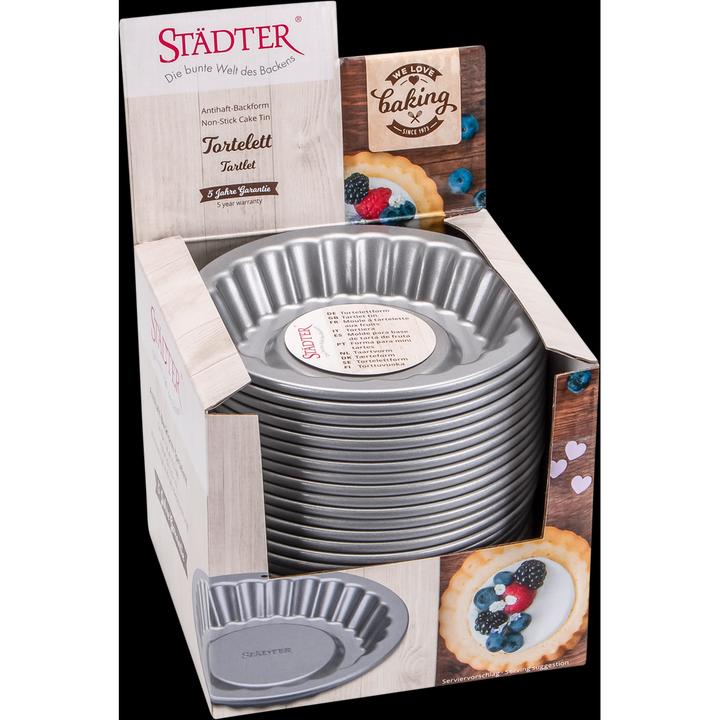 Image du produit Städter Tartelettes, moule à tartelettes, Ø10 cm, revêtement antiadhésif