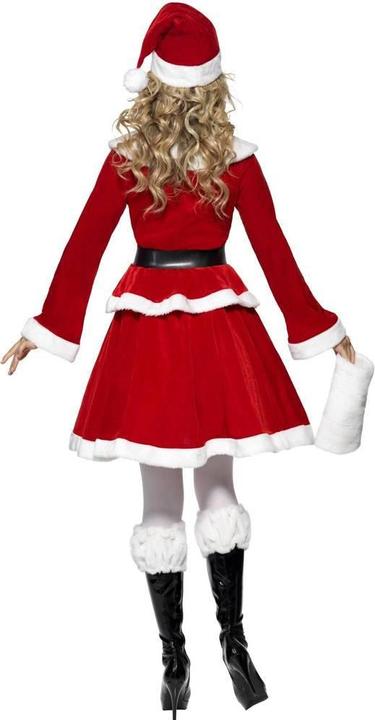 Actual product image Smiffys Womens/Ladies Miss Santa Costume Set (M)