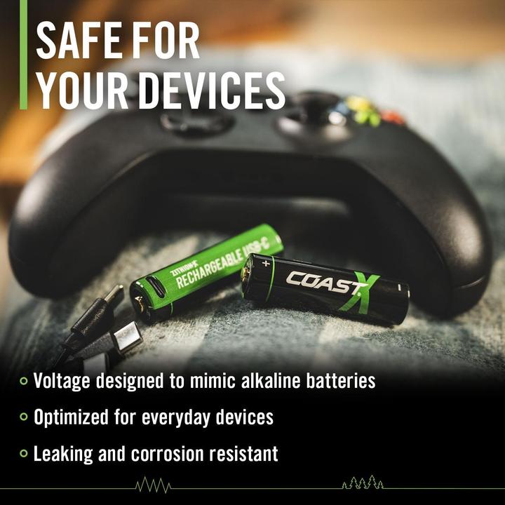 Image du produit Coast Zithion-X USB-C (4 pcs, AA, 2400 mAh)