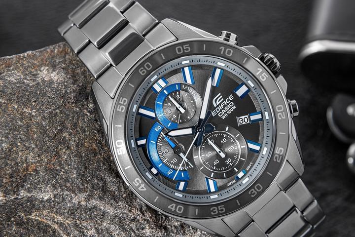 Actual product image Casio Wrist watch EDIFICE Chronograph, black (Chronograph, 47 mm)