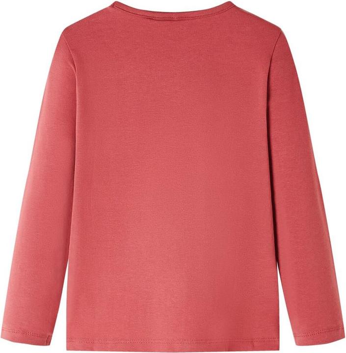 Actual product image VidaXL Children's long-sleeved shirt dark pink 92,Material: 95 % cotton (92)