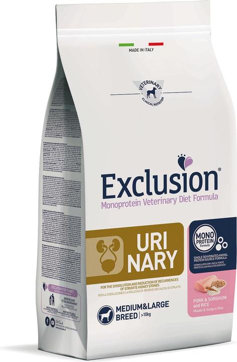 Produktbild Exclusion Urinary Medium & Large Breed Pork (Adult, Senior, 1 Stk., 12000 g)