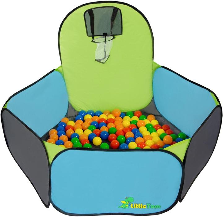 Actual product image LittleTom 16016 Bällebad mit Basketballkorb und 200 Bällen
