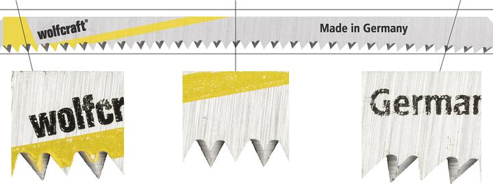 Actual product image wolfcraft wolfcraft 2 Stichsägeblätter HCS L=130mm T-Schaft