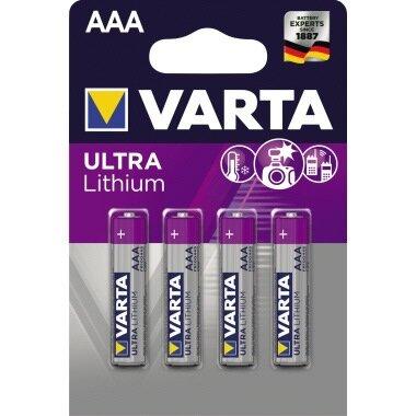 Image du produit Varta ULTRA Lithium (4 pcs, AAA, 1100 mAh)