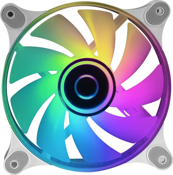 Produktbild Mars Gaming Ventilateur Boitier Mf-3d RGB - 12cm (Blanc) (120 mm, 1 x)