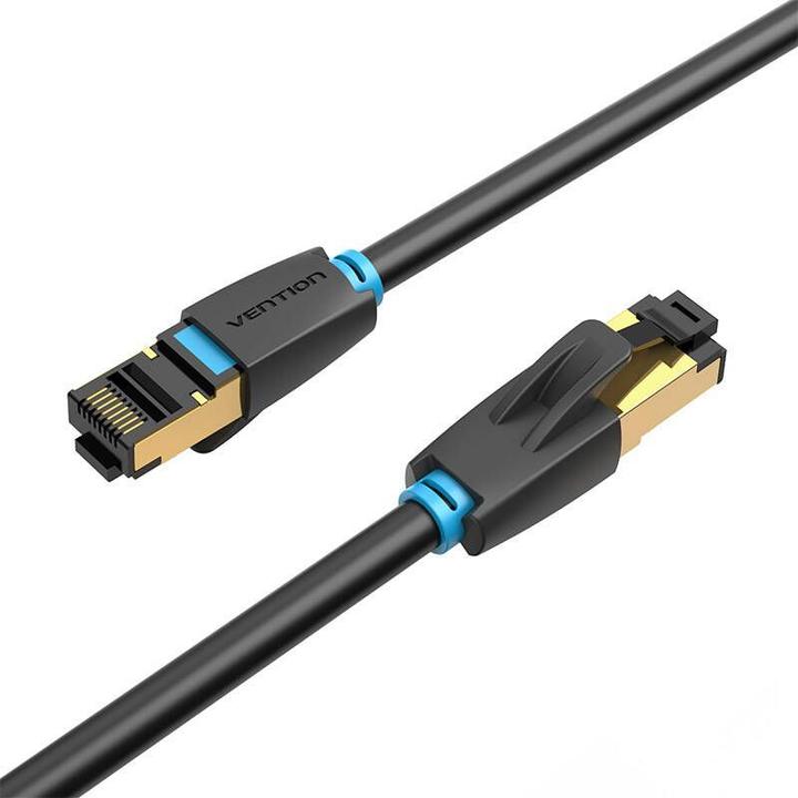 Actual product image Vention Category 8 SFTP Network Cable IKABK 8m Black (S/FTP, CAT8.1, 8 m)