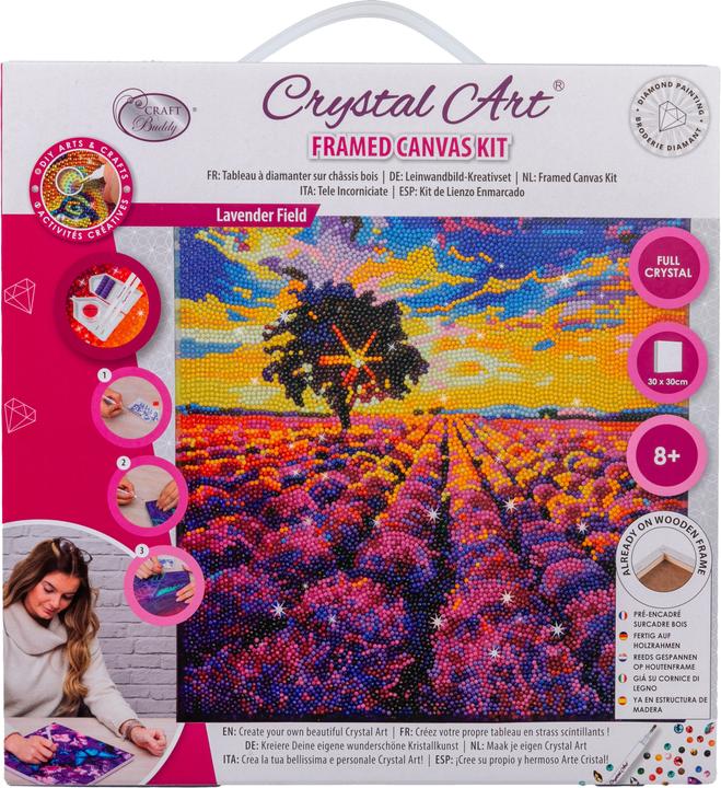 Actual product image Craft Buddy Canvas picture lavender field 30x30 cm