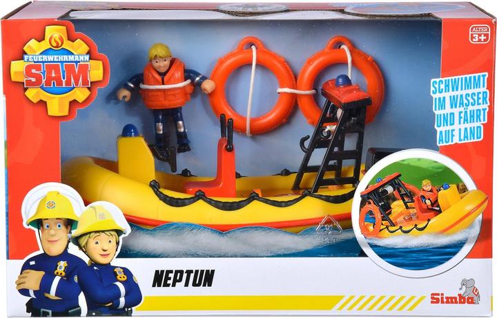 Actual product image Simba Fireman Sam Neptune Lifeboat with Figure